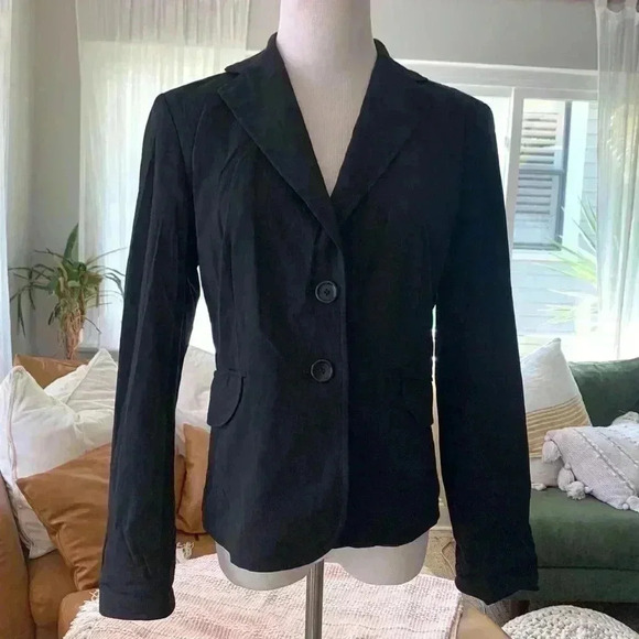 Ann Taylor black lined blazer - Picture 1 of 7